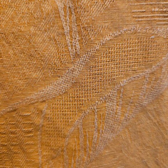 Jamaica Jaxx Hawaiian Shirt Mens M 100% Silk Embroidered Leaves Vacation cruise - Picture 9 of 12